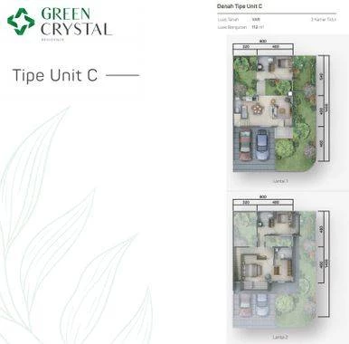 Green Crystal Residence Denah Tipe Unit C